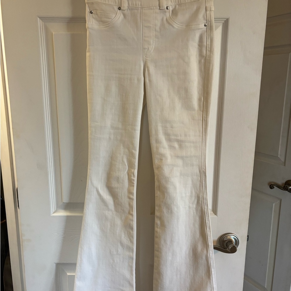 SPANX White Flare Jeans